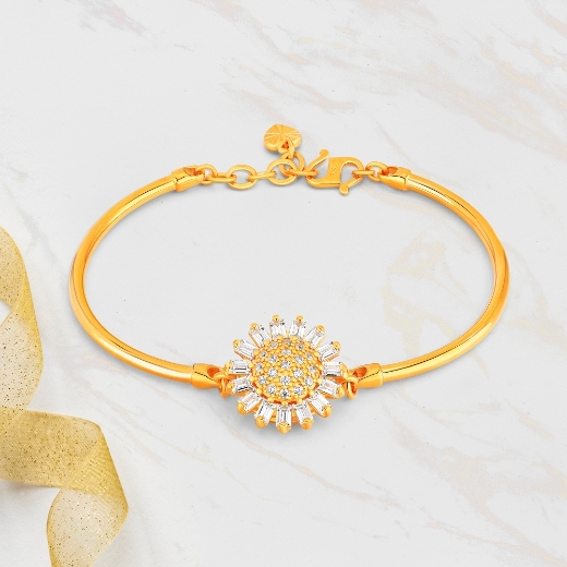 Sunshine flower Bangle Bracelet