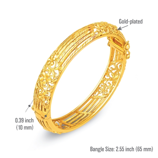 filigree flower bangle measurement 65mm