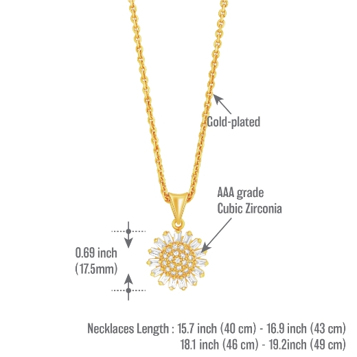 sunshine necklace measurement