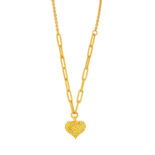 Heart Necklace Gold Plated