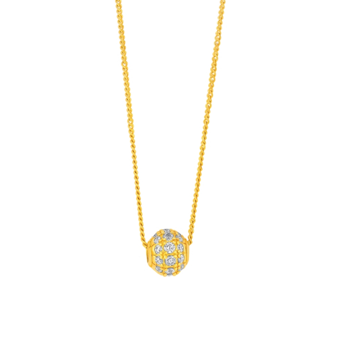 Small CZ Sphere Necklace