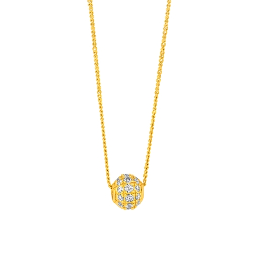 Small CZ Sphere Necklace