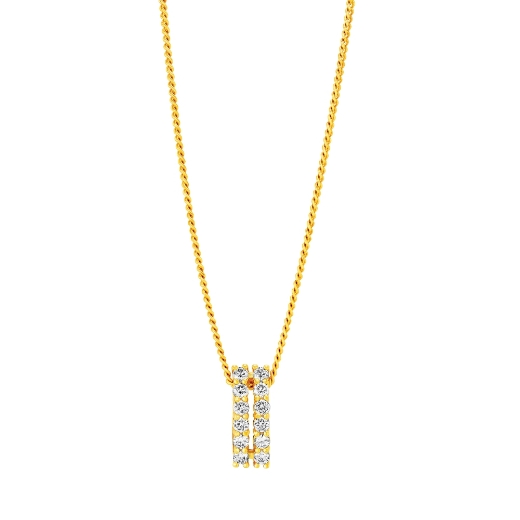 Double Bar Pendant Necklace