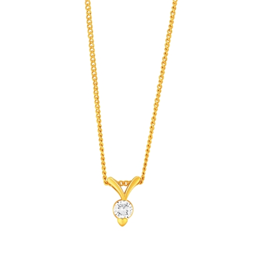 Split Bail CZ Necklace