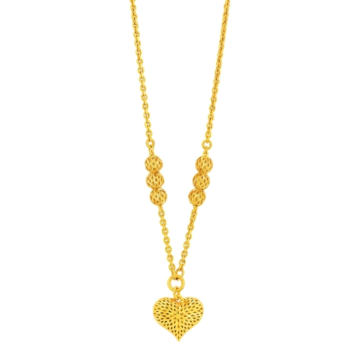 Bold Heart Chain Necklace