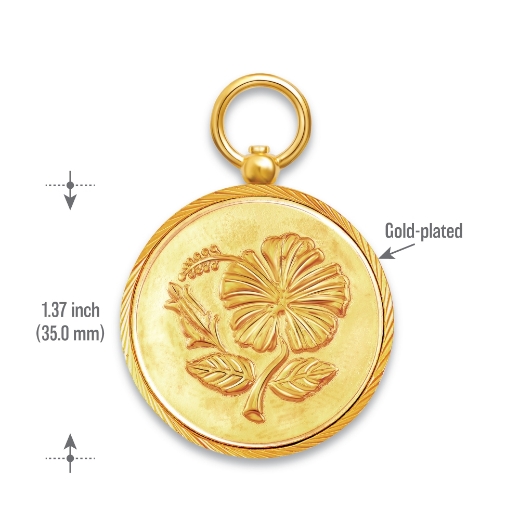 large hibiscus pendant measurement