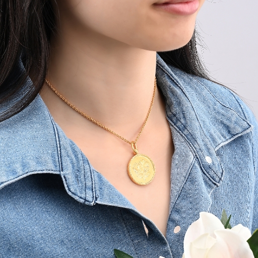 hibiscus pendant for women
