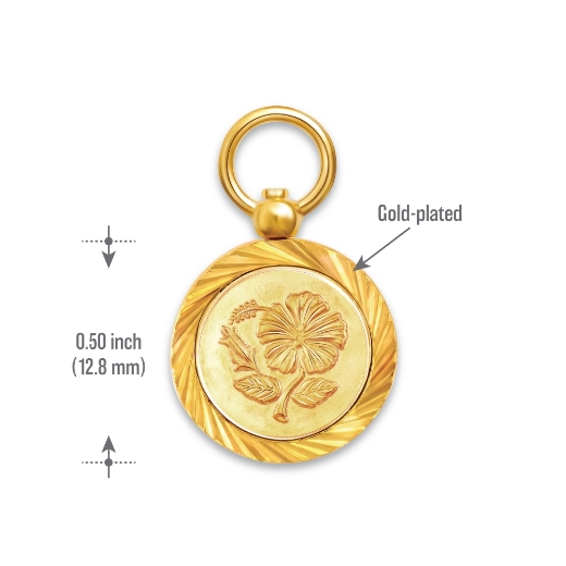 mini coin pendant measurement