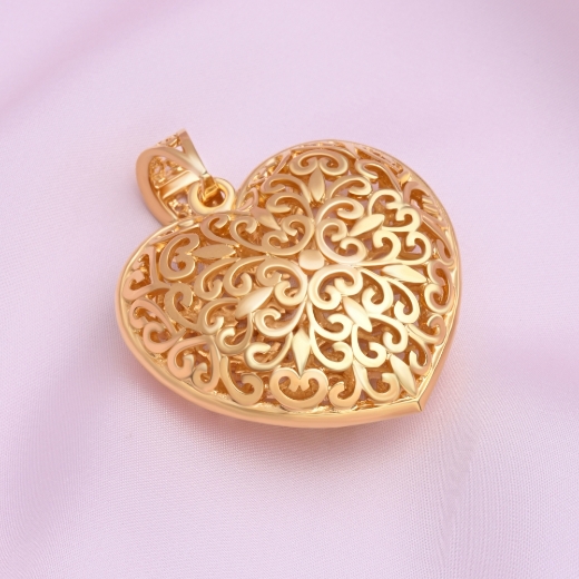 puffy heart pendant