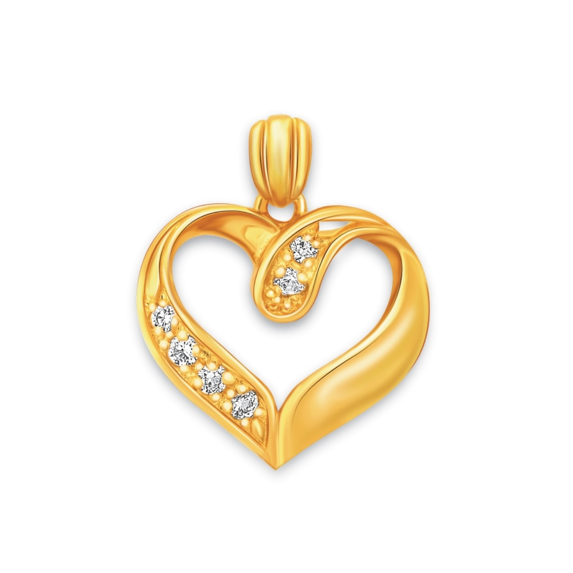 Twist Open Heart Pendant