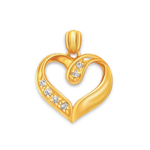Twist Open Heart Pendant