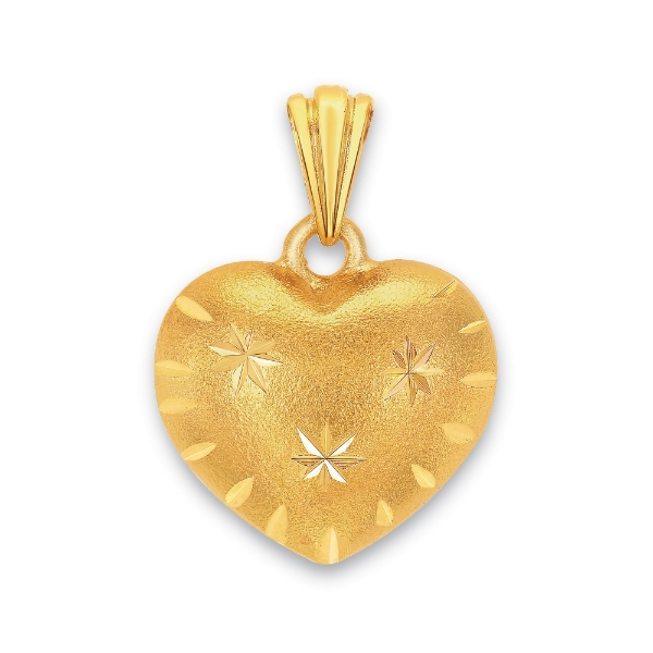 Show details for Starry Heart Pendant Gold Plated Starry Heart Pendant