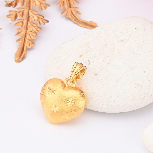 plain star heart pendant