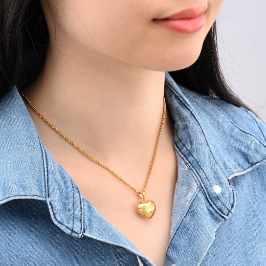 starry heart necklace for teen