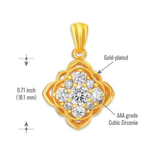 mini square pendant measurement