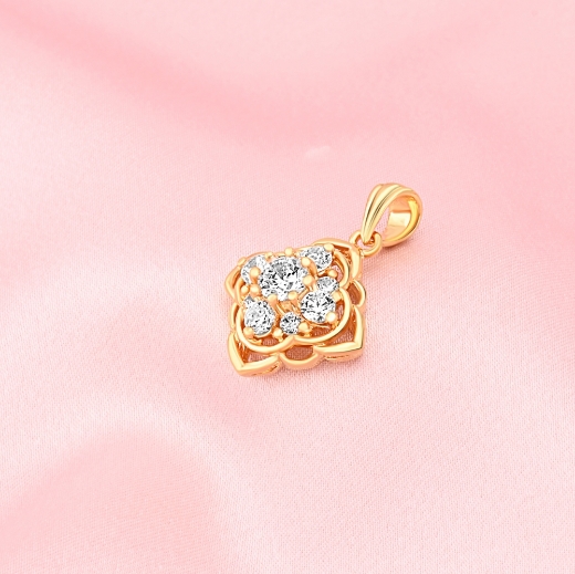 gold square pendant