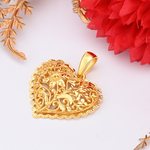 gold plated heart pendant