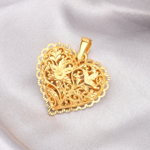 Big filigree heart pendant