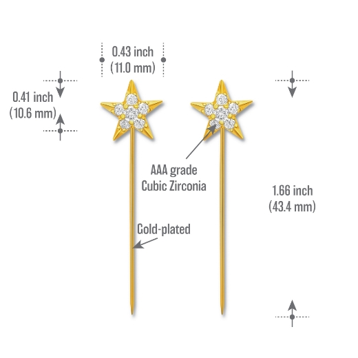 star hijab pin measurement