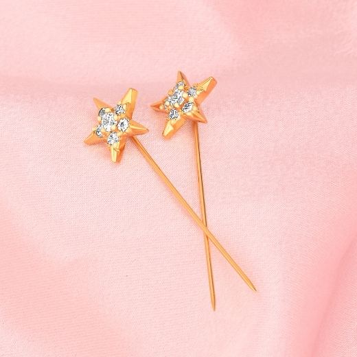 cz star hijab pin