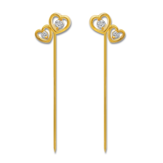 heart scarf pin