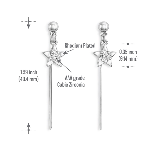 star hijab pin measurement
