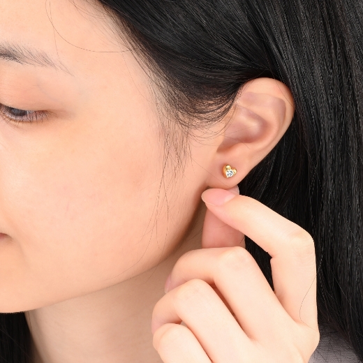 heart earrings for women
