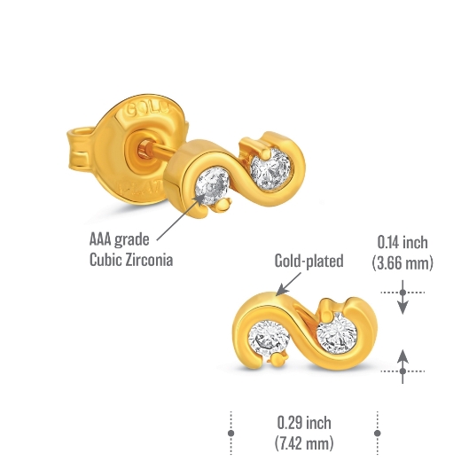 s stud earrings measurement