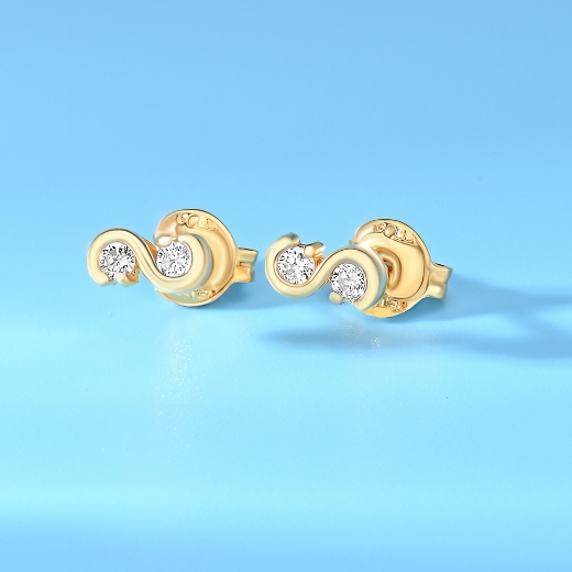 double cz earrings