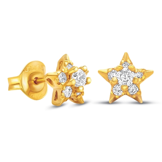 Pave Star Stud Earrings