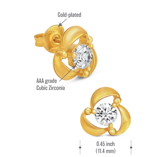 twisted petals earrings measurement
