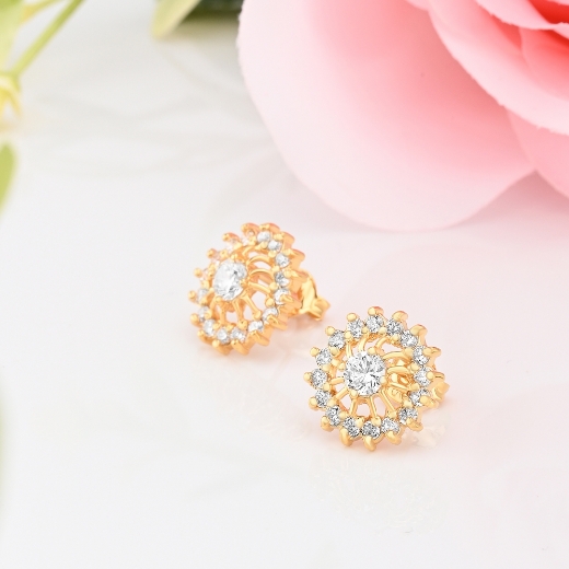mini cz sunshine earrings