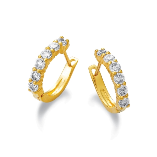 Classic Eternity Hoop Earrings