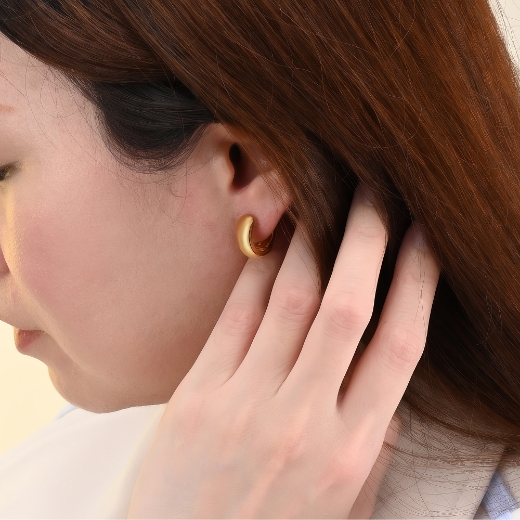 plain hoop earrings for teen