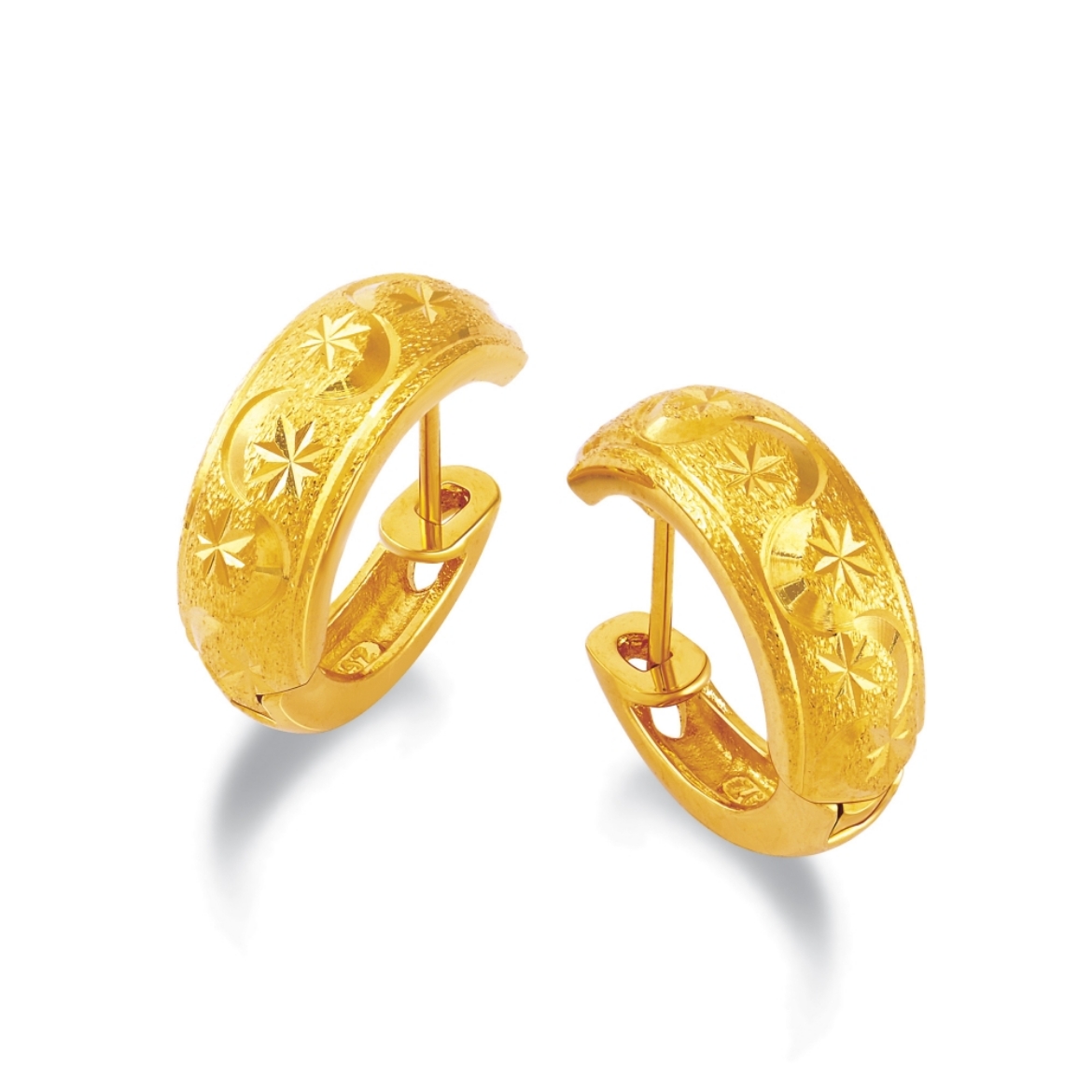 Simple Star Hoop Earrings