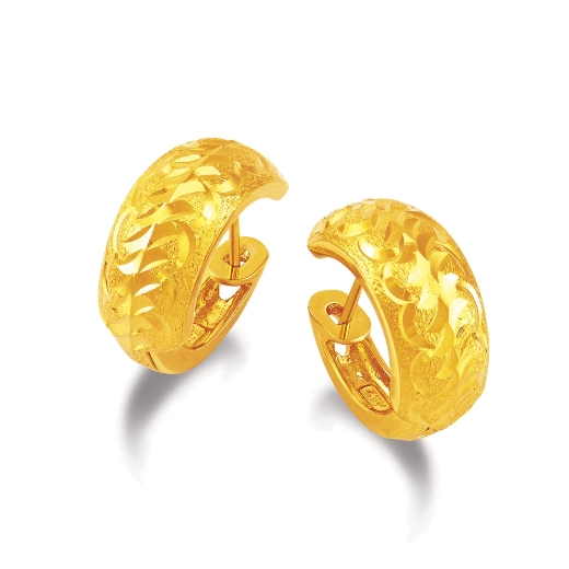 Double Wave Hoop Earrings