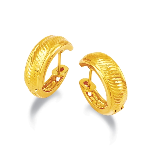 Curvy Lines Hoop Earrings