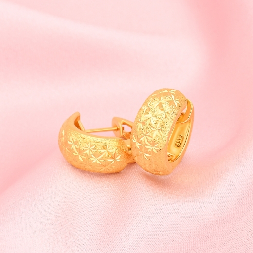 star gold plated earrings