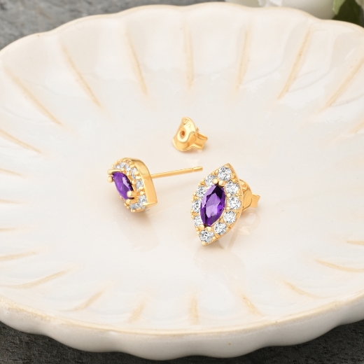 CZ diamond Stud Earrings