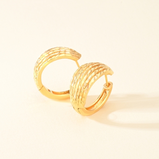 retro bold hoop earrings