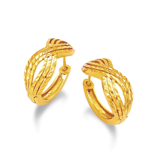 Criss Cross Hoop Earrings