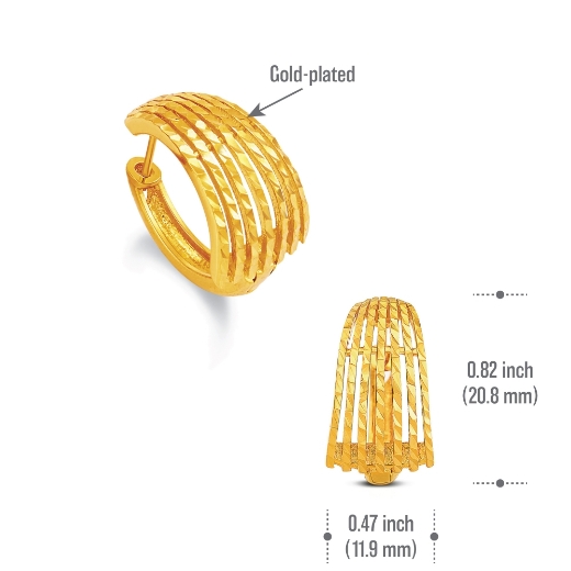 wide layer hoop earrings measurement