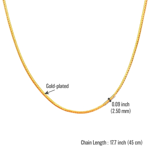 snake chain measurement 45cm