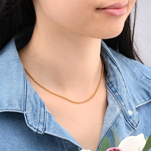 simple curb chain for women