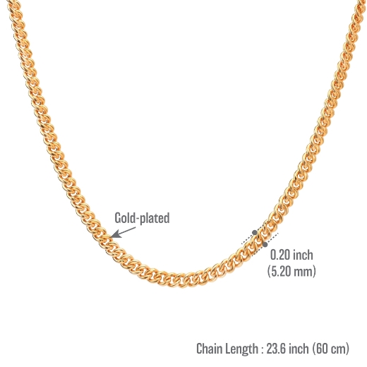 gajah curb chain measurement 60cm