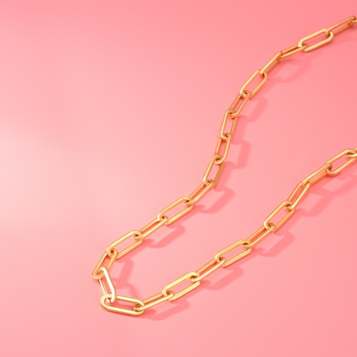 bold paperclip necklace chain