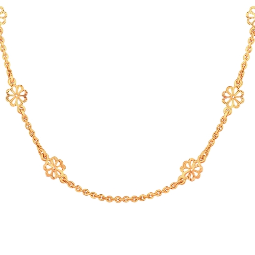 Gold Plated Flower Chain