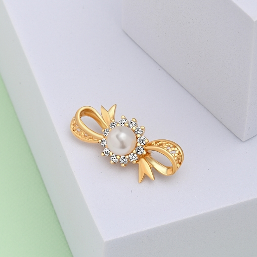 sunflower bow brooch