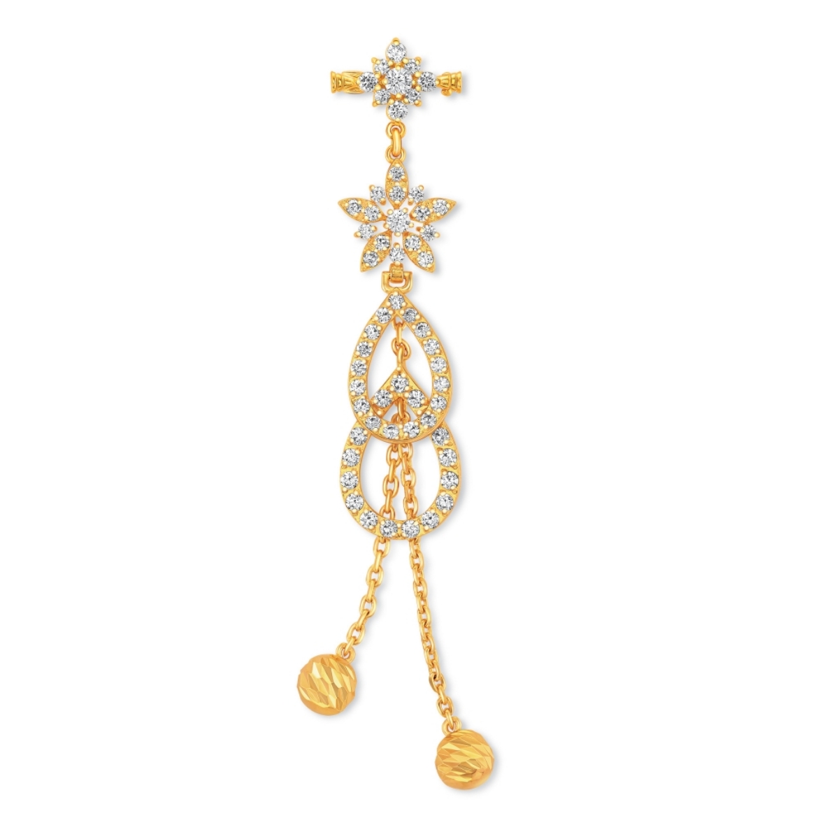 Teardrop Flower Brooch