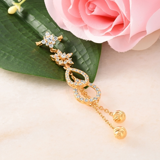mix flower circle brooch